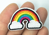Fashion Rainbow Custom Applique Patches Multicolor Used In Shoes
